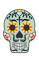 Mexican sugar skull style Day of the death celebration