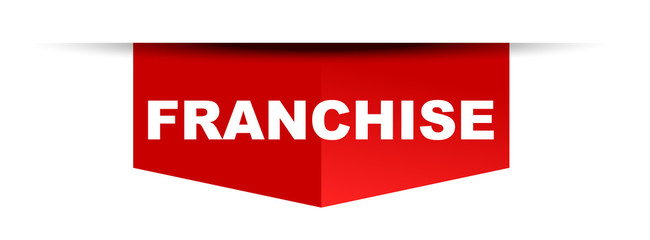 red vector banner franchise