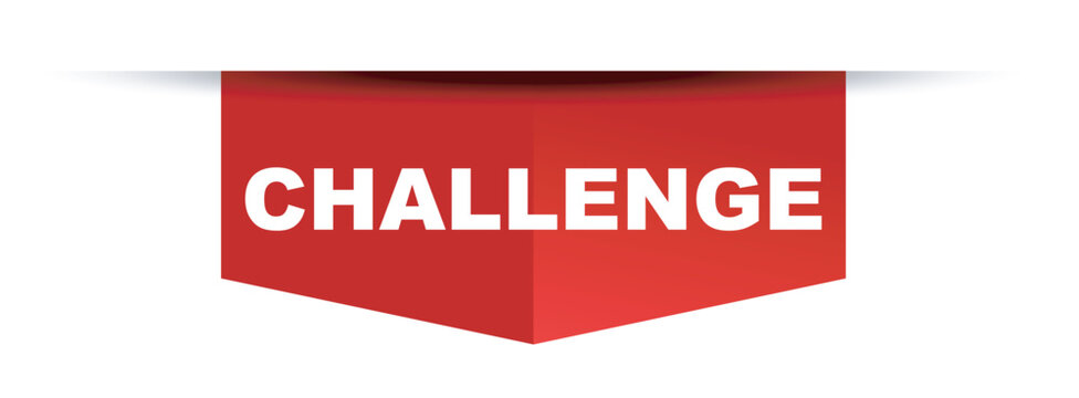 red vector banner challenge