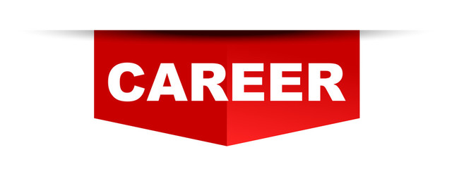 red vector banner career