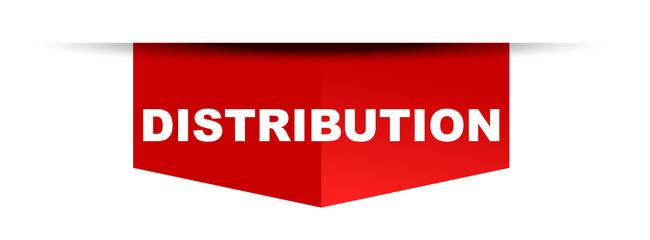 red vector banner distribution