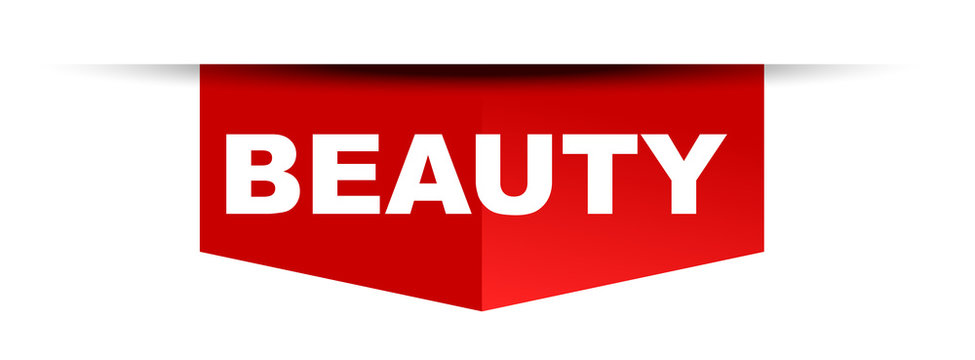 red vector banner beauty