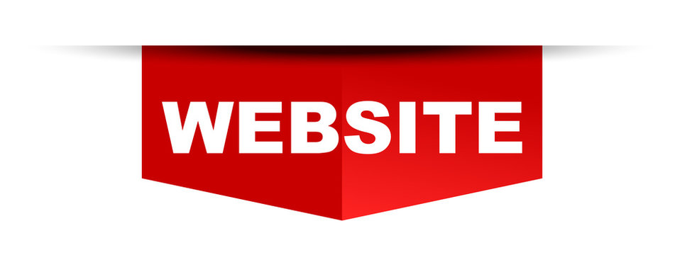 red vector banner website