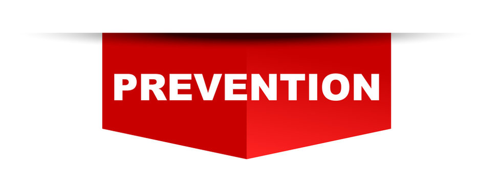 red vector banner prevention