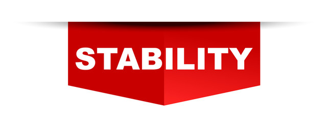 red vector banner stability