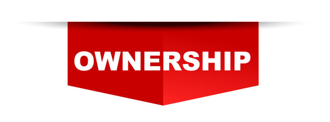 red vector banner ownership