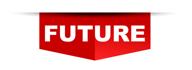 red vector banner future