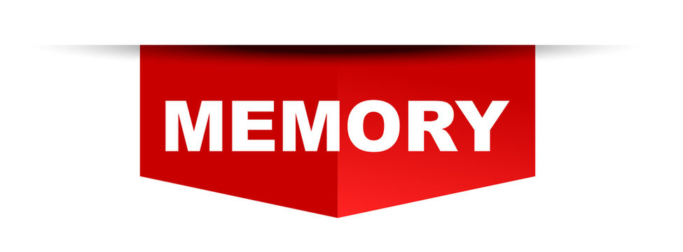red vector banner memory