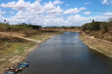 Fluss auf Kuba - Boote