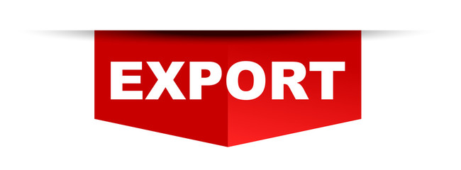 red vector banner export