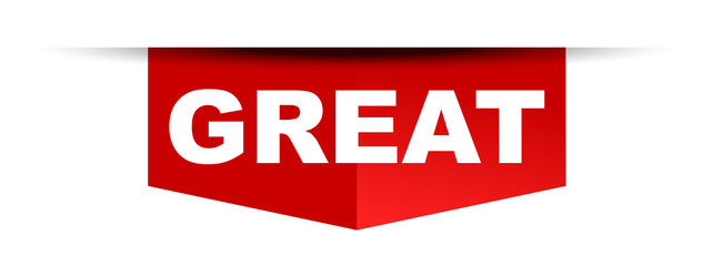 red vector banner great