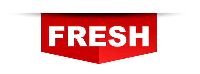 red vector banner fresh