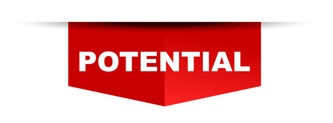 red vector banner potential