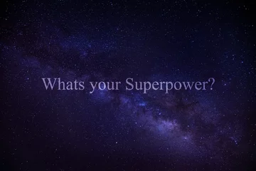 Foto auf Acrylglas What´s your superpower? - Sternenbild © KNOPP VISION