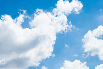 Obraz na płótnie Canvas Blue sky background with clouds.Blue sky with clouds closeup.