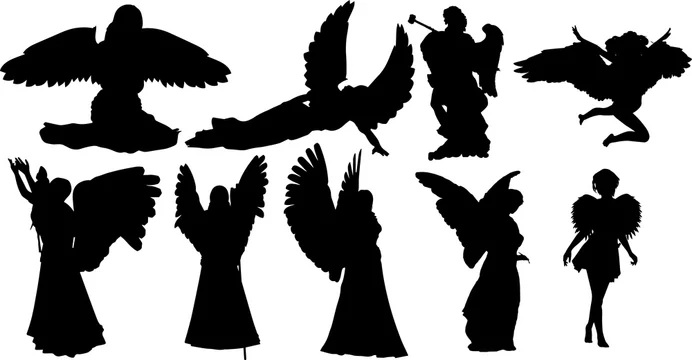 天使のシルエット Stock ベクター Adobe Stock 天使のシルエット Stock ベクター Adobe Stock