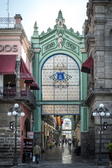 Pasaje comercial en Puebla de Zaragoza, Mexico