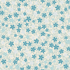 Floral seamless pattern. Vector print