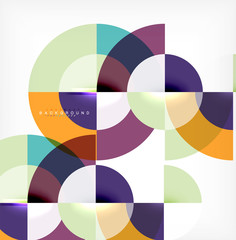 Obraz premium Projekt streszczenie tło minimalne koło, wielobarwny szablon dla biznesu lub prezentacji technologii lub układ okładki broszury internetowej, tapeta