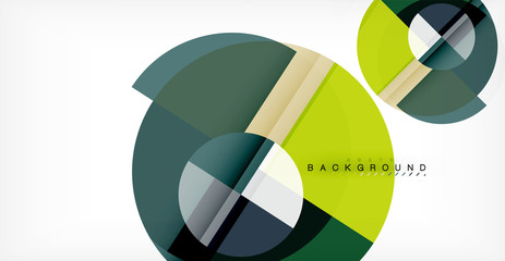 Fototapeta premium Vector circle abstract background
