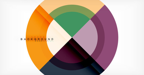 Fototapeta premium Vector circle abstract background