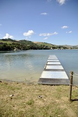 Obraz premium italian lake in Marche region