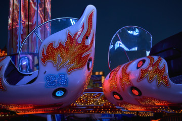 Kirmes Gondel eines Karussell