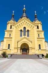 Fototapeta na wymiar Alexander Nevsky Cathedral in Nizhny Novgorod