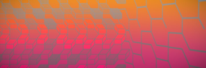 Composite image of colorful geometric squares 