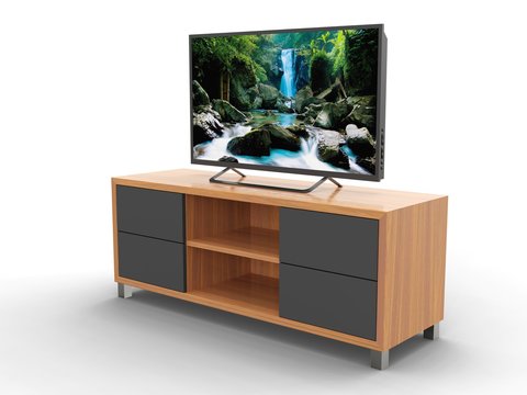 TV cabinet, 3D model.