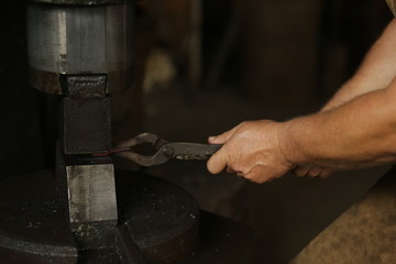 Smith works in the forge