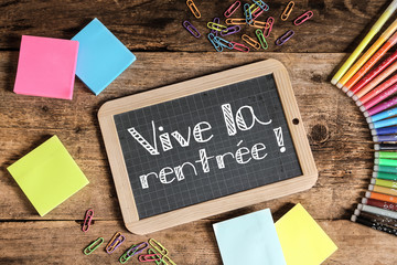ardoise d'école : c'est la rentrée !