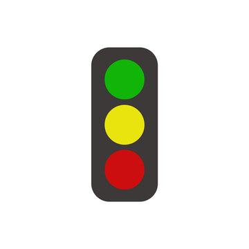 traffic light icon. vector illustration
