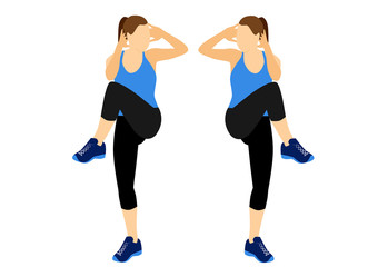 Obraz na płótnie Canvas Fitness abs exercises workout motivation
