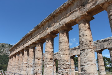 Fototapeta premium Sicile, temple grec de Segeste