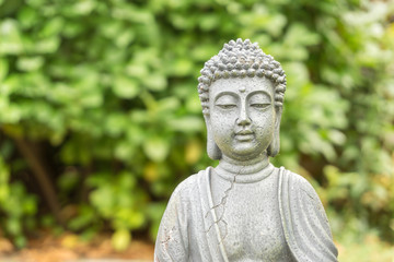 Buddha statue in a park