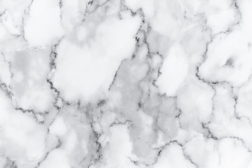 White marble texture with natural pattern for background, design or artwork