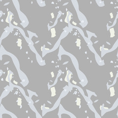 UFO military camouflage seamless pattern in beige and different shades of grey color