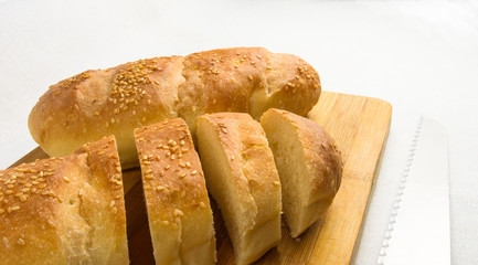 sliced whole wheat breads on a chopping Board