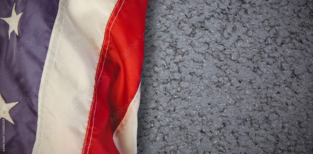 Poster composite image of us flag