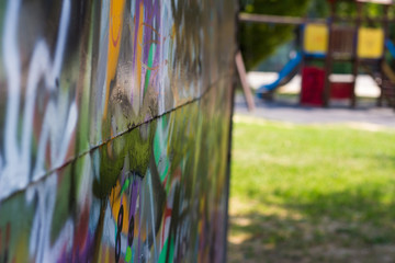 graffito nel parco