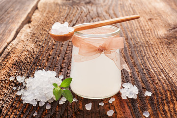 Beverage made from tibi crystals. Natural remedy.