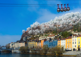 Grenoble cableway to Bastille fortress