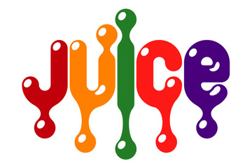 Fruit juice colourful design pattern. Vector illustration