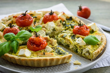 Quiche pie.