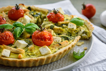 Quiche pie.