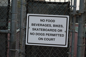 Sport Court Sign