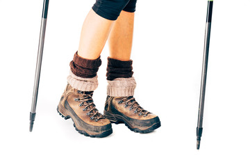 Fototapeta na wymiar Mountain boots