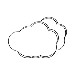 Isolated cloud weather icon