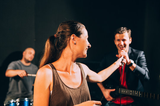 Musician performing